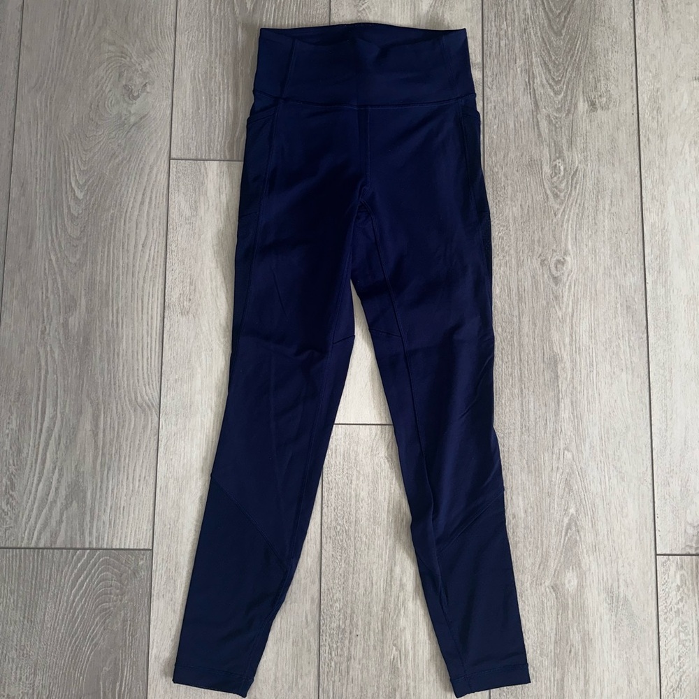 Lululemon Navy Blue High-Waisted Leggings
